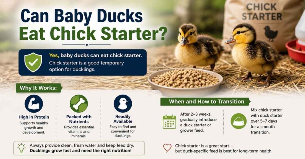 Can Baby Ducks Eat Chick Starter?