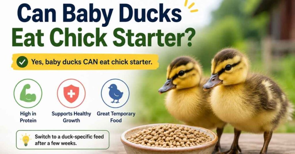 Can Baby Ducks Eat Chick Starter