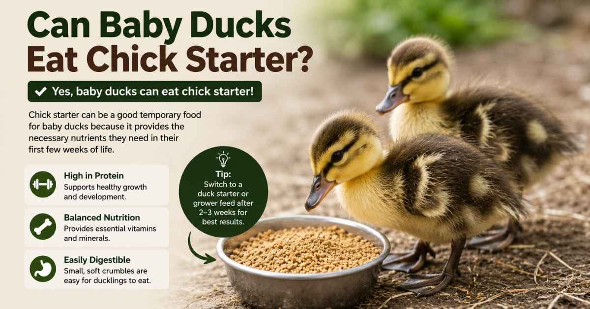Can Baby Ducks Eat Chick Starter