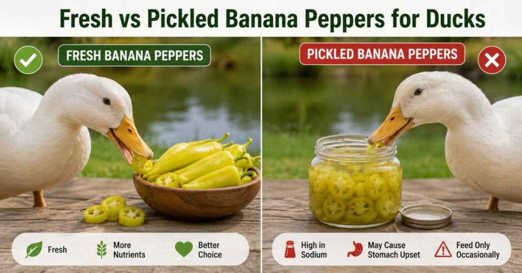 Can Ducks Eat Banana Peppers?