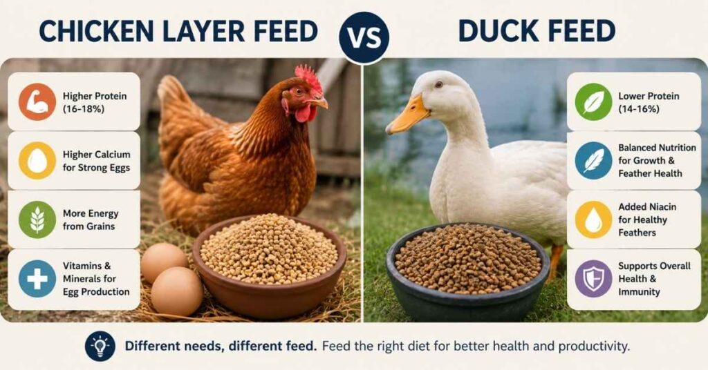 Can Ducks Eat Chicken Layer Pellets?