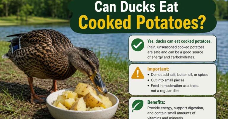 Can Ducks Eat Cooked Potatoes?