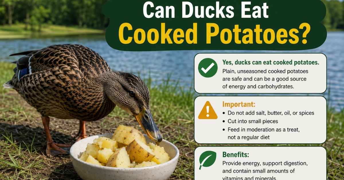 Can Ducks Eat Cooked Potatoes?
