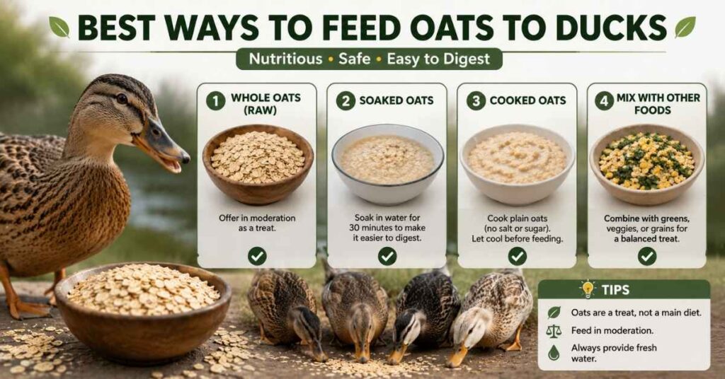Can Ducks Eat Oats Raw or Cooked?