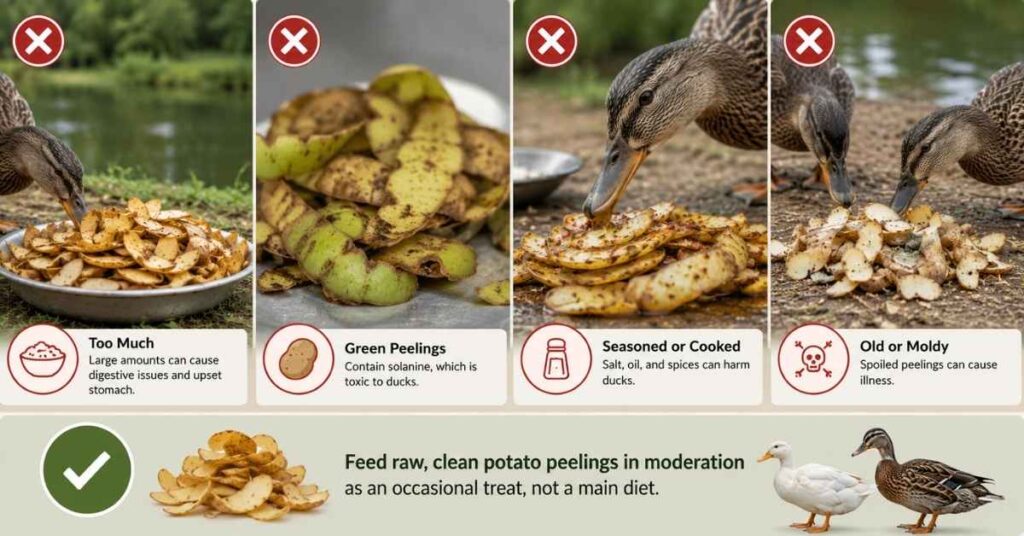 Can Ducks Eat Potato Peelings?