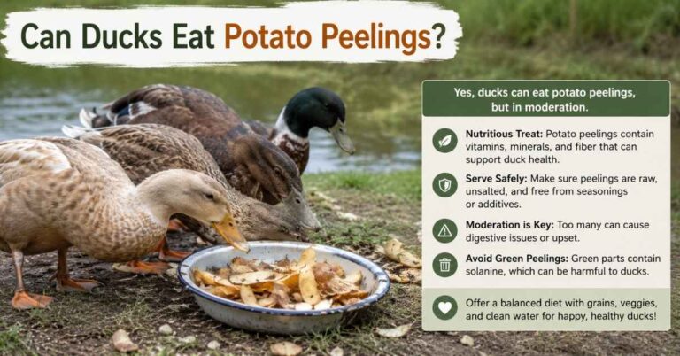Can Ducks Eat Potato Peelings?