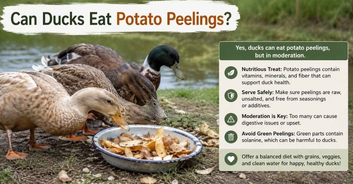 Can Ducks Eat Potato Peelings?