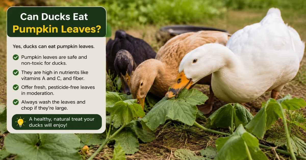 Can Ducks Eat Pumpkin Leaves?