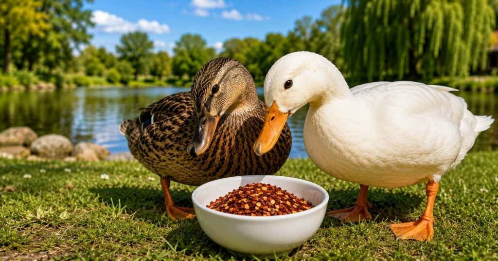 Can Ducks Eat Red Pepper Flakes?