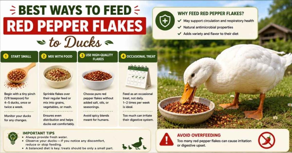 Can Ducks Eat Red Pepper Flakes?