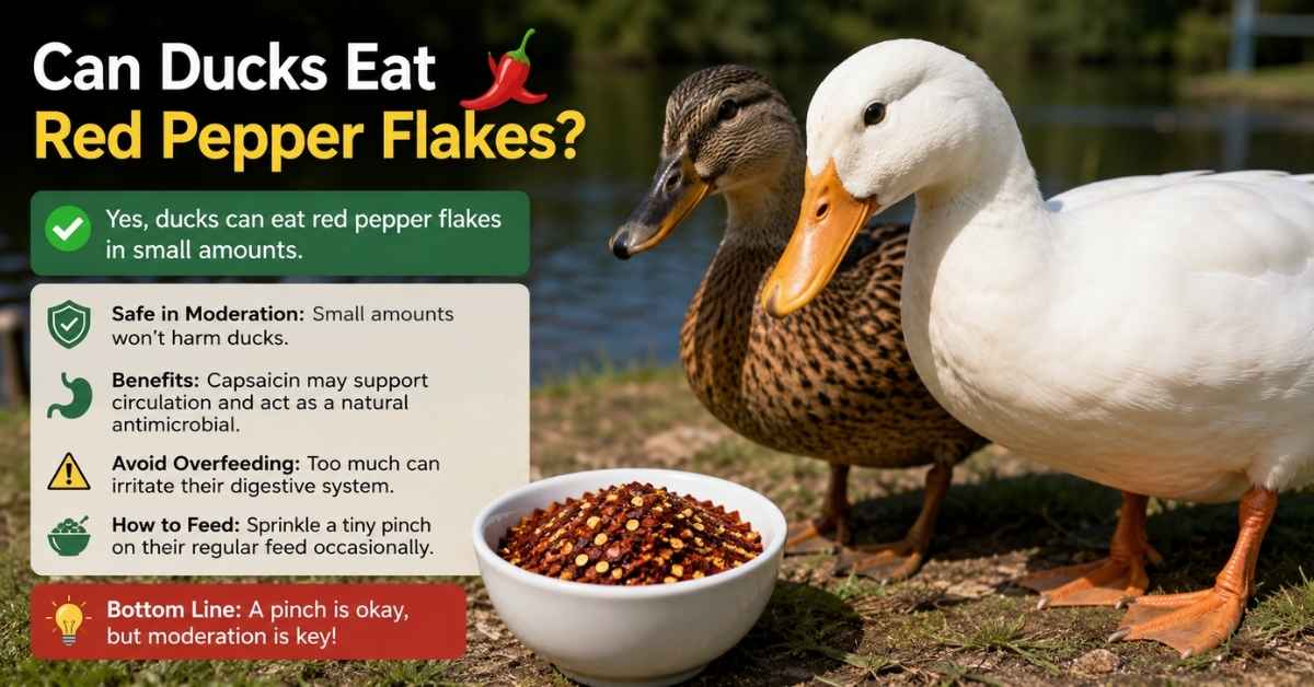 Can Ducks Eat Red Pepper Flakes?
