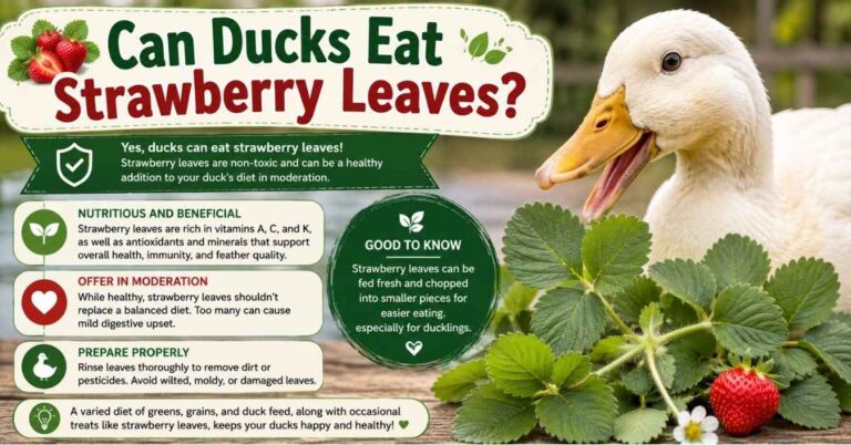 Can Ducks Eat Strawberry Leaves