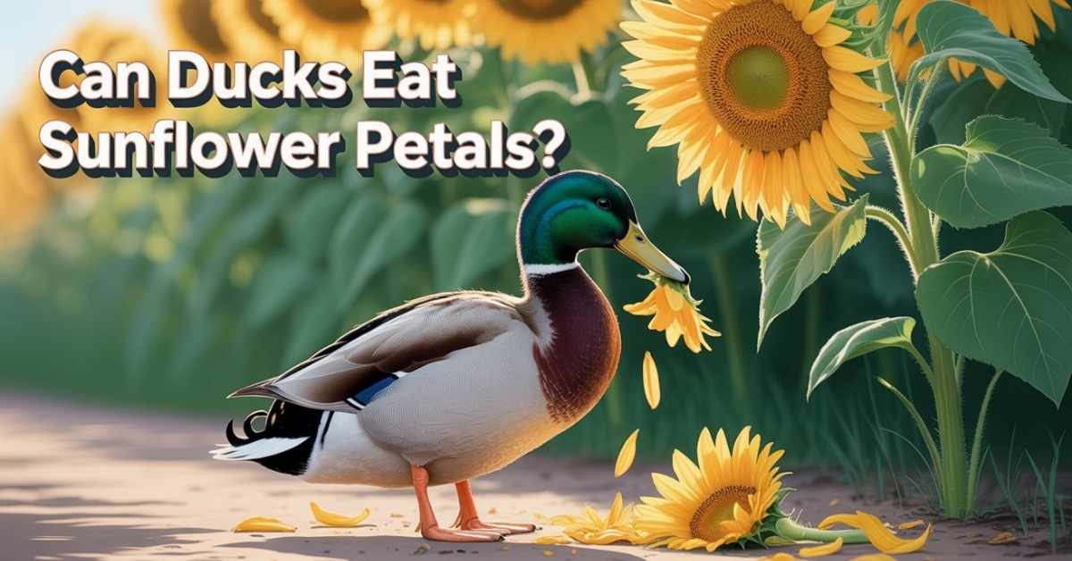 Can Ducks Eat Sunflower Petals