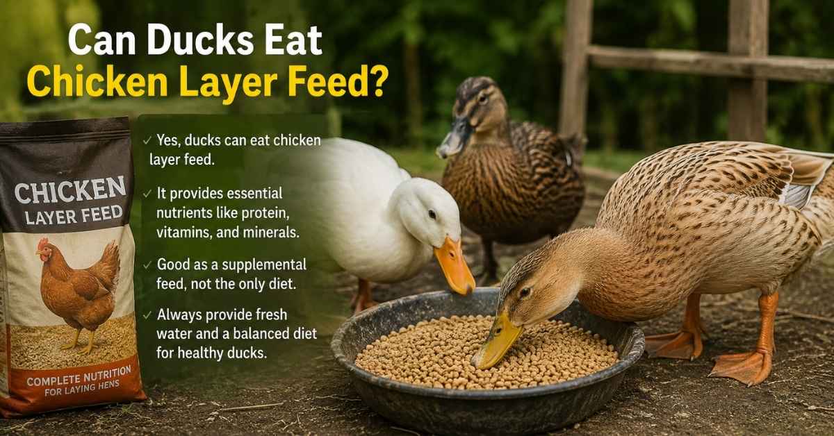 Can Ducks Eat Chicken Layer Feed?