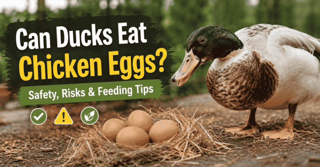 can ducks eat chicken eggs