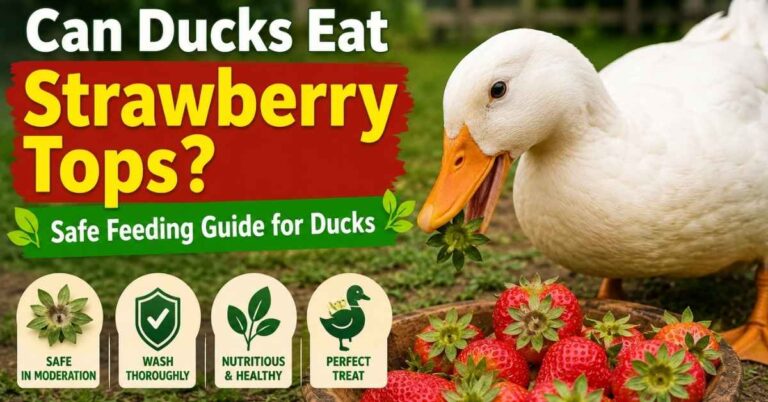 can ducks eat strawberry tops