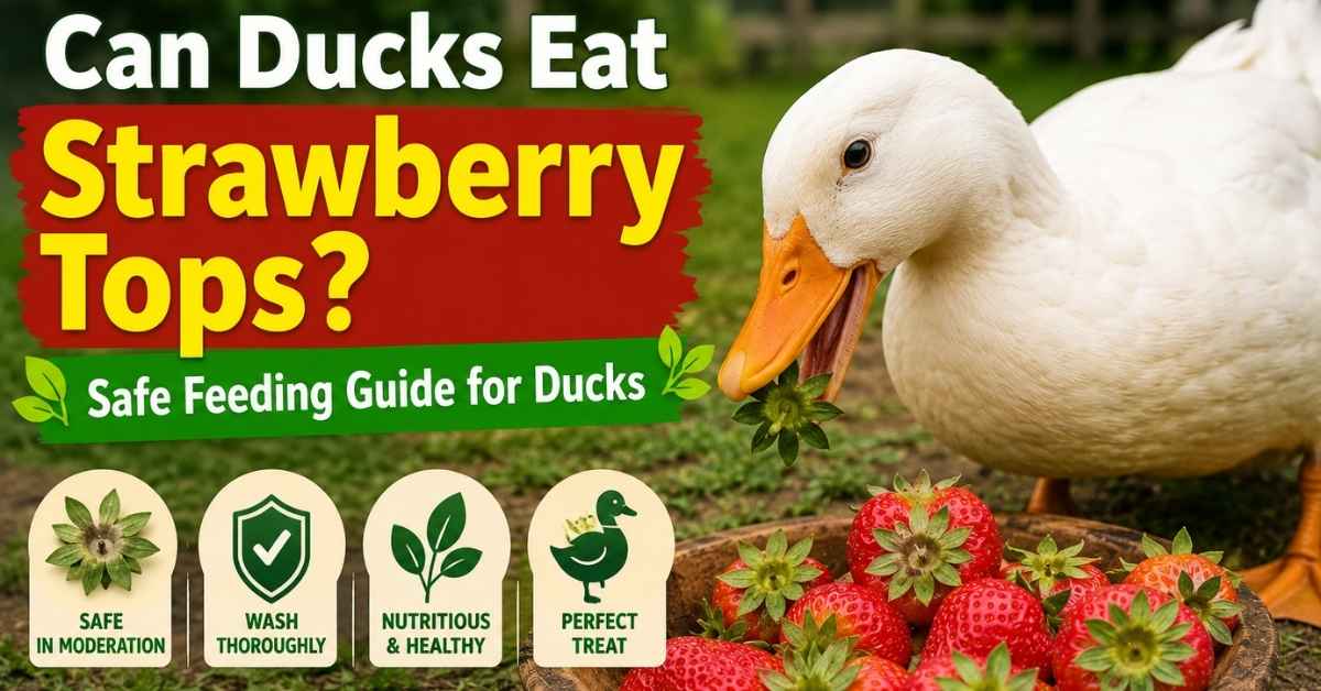 can ducks eat strawberry tops