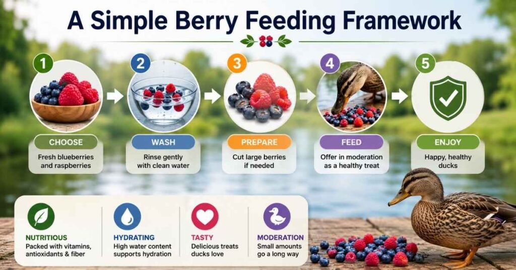 Can Ducks Eat Blueberries and Raspberries?