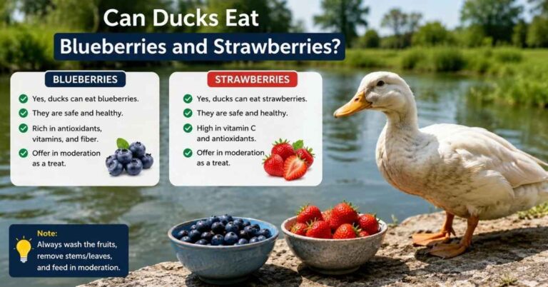 Can Ducks Eat Blueberries and Strawberries?