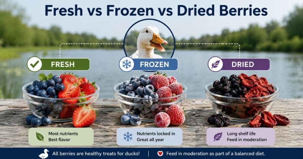 Can Ducks Eat Blueberries and Strawberries?