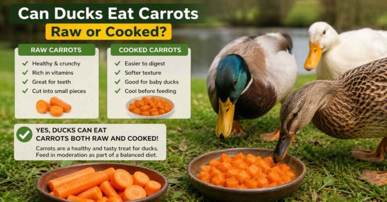 Can Ducks Eat Carrots Raw or Cooked?