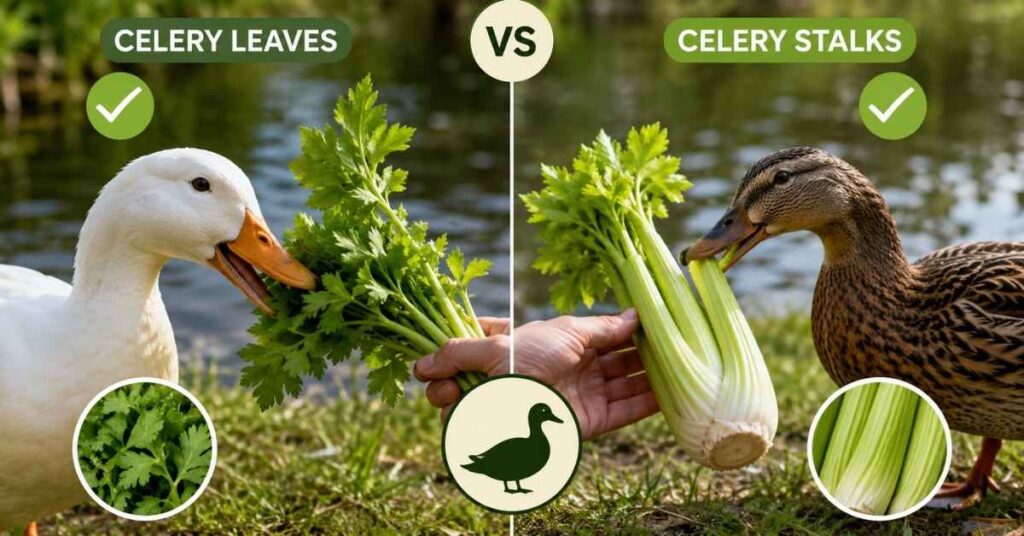 Can Ducks Eat Carrots and Celery?