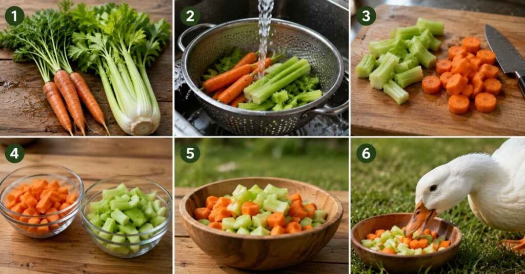 Can Ducks Eat Carrots and Celery?