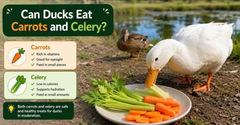 Can Ducks Eat Carrots and Celery?