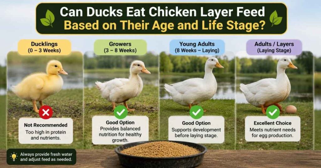 Can Ducks Eat Chicken Layer Feed?