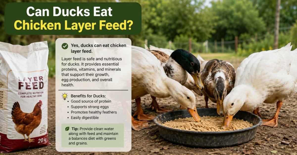 Can Ducks Eat Chicken Layer Feed?