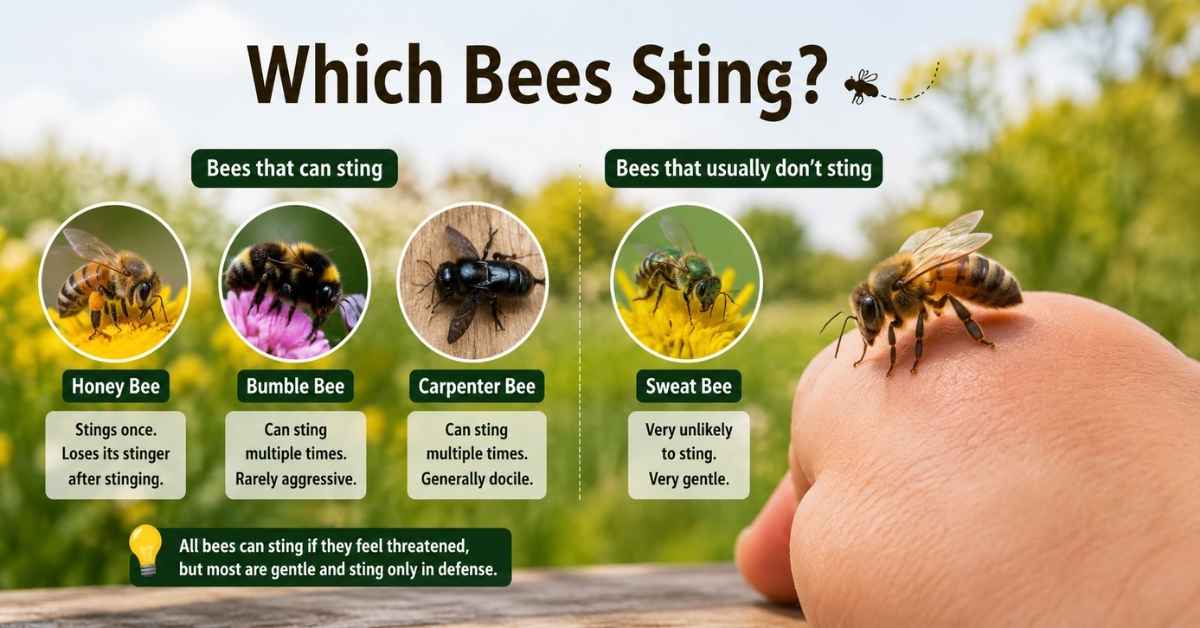 Which Bees Sting?
